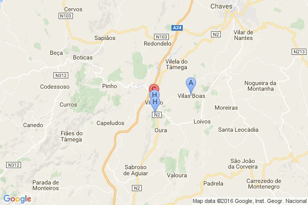 vidago mapa Promoções em Hotéis em Vidago